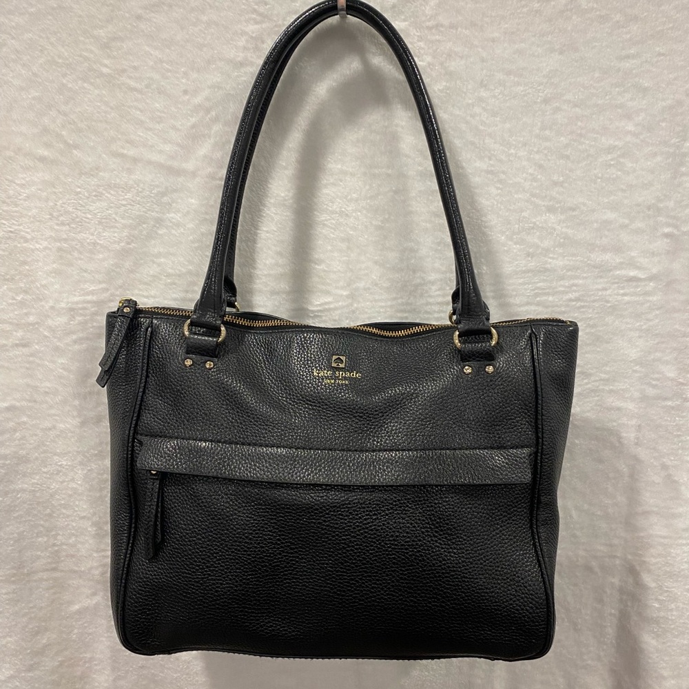 Kate Spade EUC Grant Park Alida Black Leather Tote